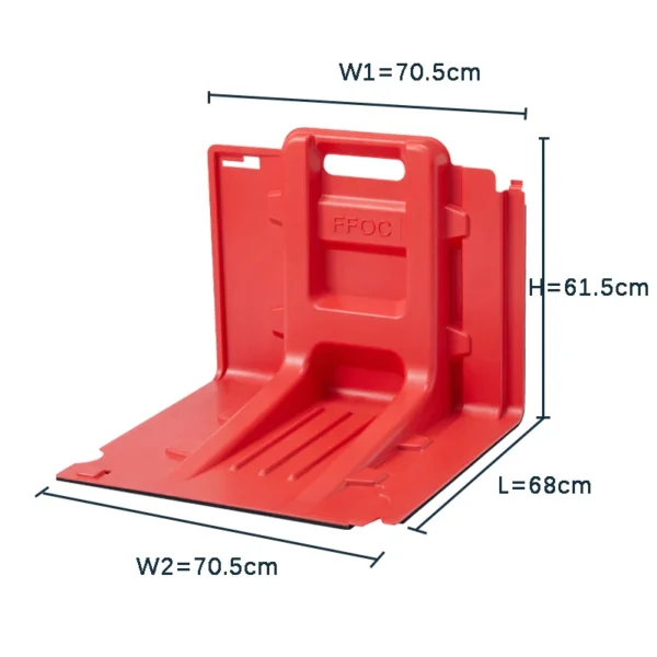 1 FH61-L Straight flood barrier